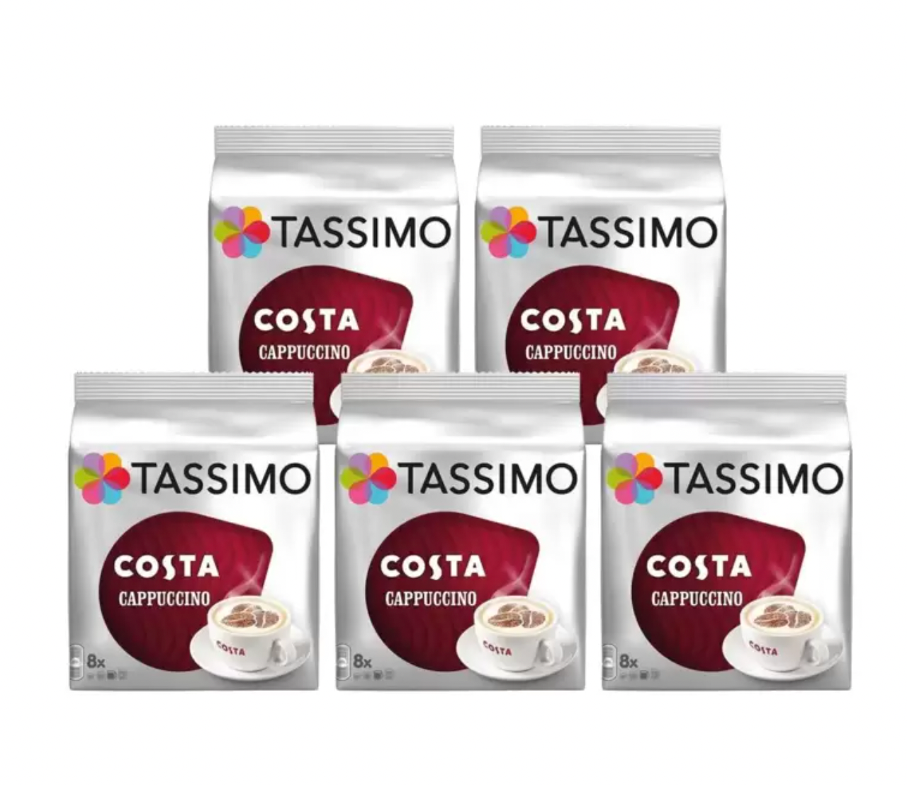 Costa Tassimo Cappuccino Coffee Pods - 40 Servings: Indulge in Barista –  Bulkbuydirect