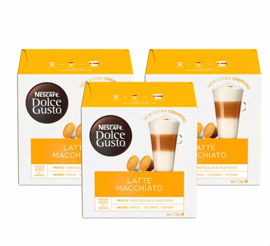 Nescafé Dolce Gusto Latte Macchiato Coffee Pods, 24 Servings - Elevate Your Coffee Moments with Luxurious Layers