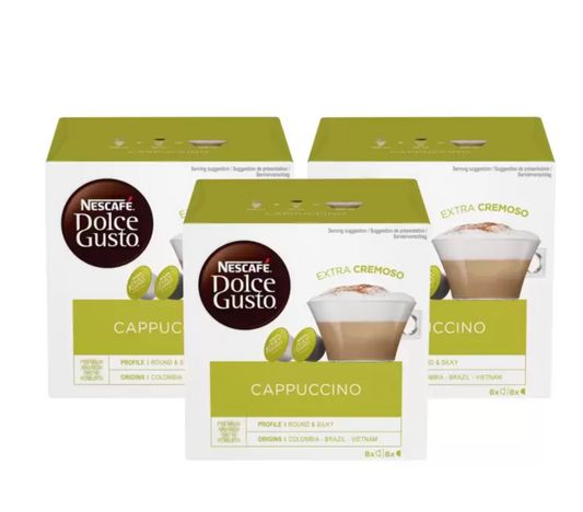 Nescafé Dolce Gusto Cappuccino Coffee Pods, 24 Servings - Unleash Barista-Quality Brews at Home