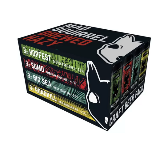 Mad Squirrel Craft Beer Pack, 12 x 440ml - Unleash the Flavours of Crafted Excellence