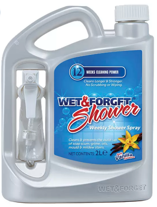 Wet & Forget Shower Cleaner Spray, 2 Litre Bottle: Effortless Sparkle for Your Shower