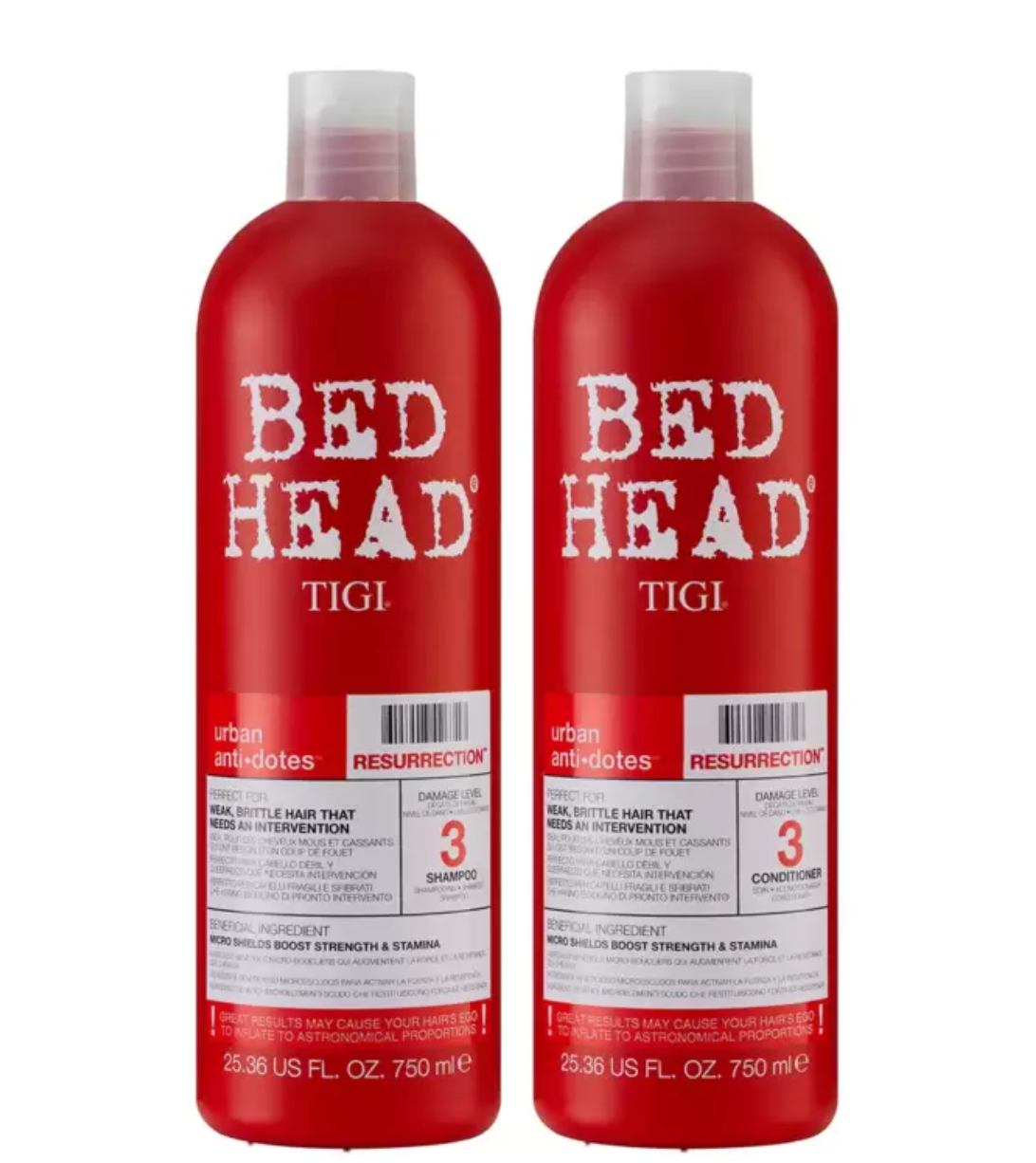 TIGI Bed Head Level 3 Resurrection Shampoo & Conditioner, 2 x 750ml: Revitalise and Strengthen Your Hair