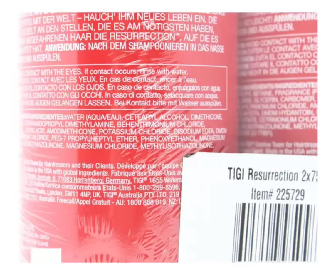 TIGI Bed Head Level 3 Resurrection Shampoo & Conditioner, 2 x 750ml: Revitalise and Strengthen Your Hair