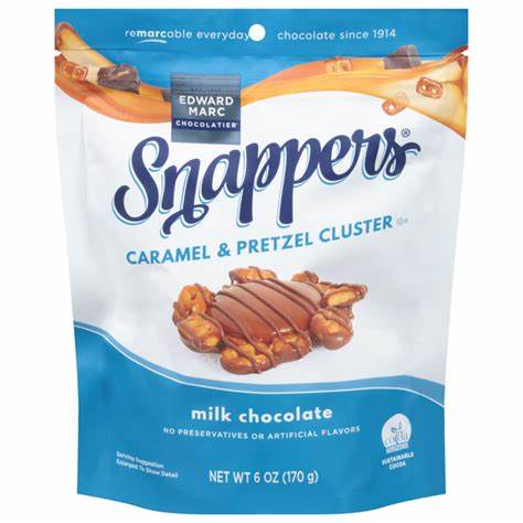 Snappers Milk Chocolate & Caramel Pretzels 567g: A Gourmet Fusion of Sweet and Salty