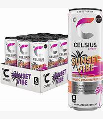 Celsius Sunset Vibe 12x355ml PM1.79 - Bulkbuydirect