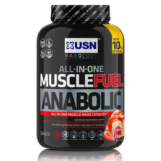 USN All-In-One Muscle Fuel Anabolic 2.2kg Strawberry Flavour