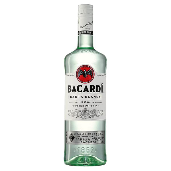 BACARDÍ Carta Blanca Superior White Rum, 150cl (Pack of 6)