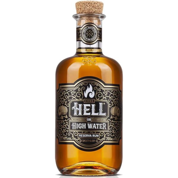 HELL OR HIGH WATER Reserva 8 Year Old Premium Gold Rum - 70cl (Pack of 1)
