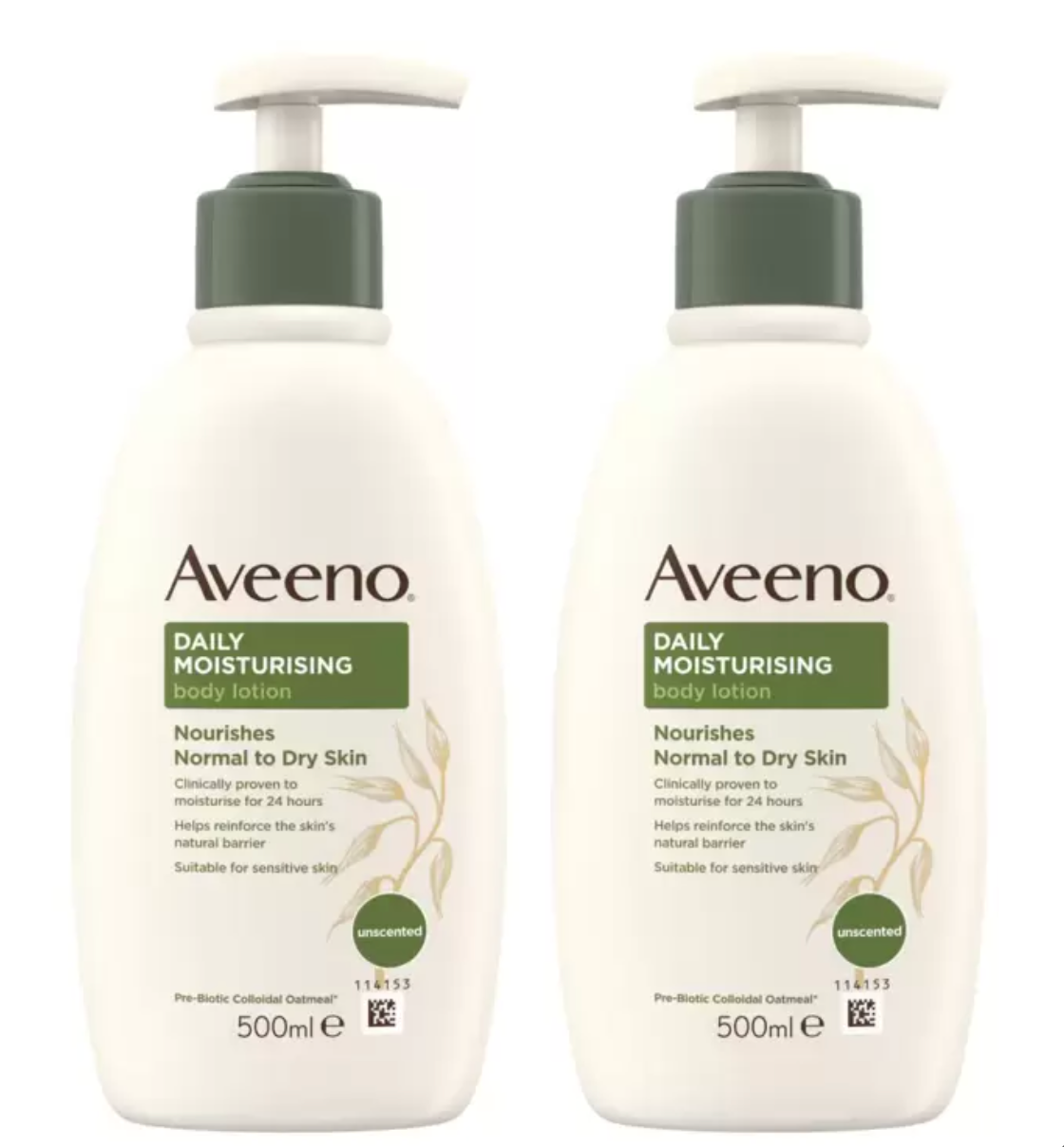 Aveeno Daily Moisturising Body Lotion Bundle 2 x 500ml - Bulkbuydirect
