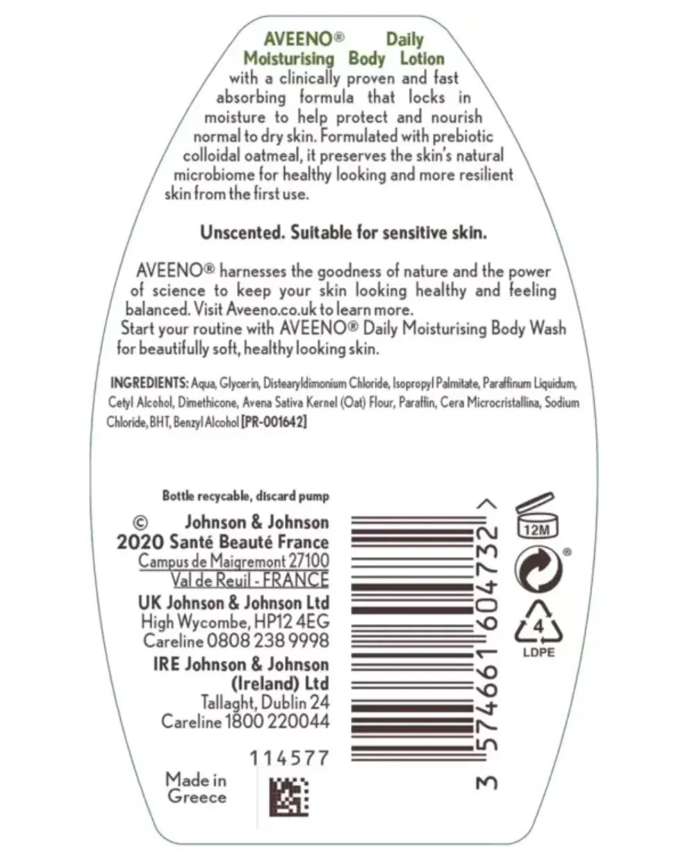 Aveeno Daily Moisturising Body Lotion Bundle 2 x 500ml - Bulkbuydirect