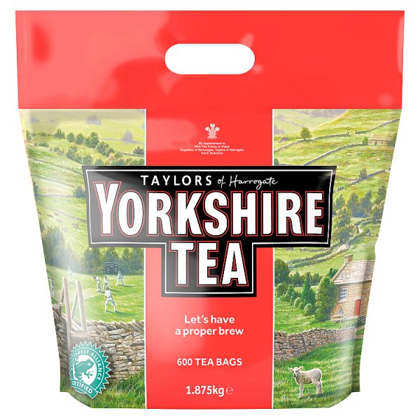 Yorkshire Tea 600 Tea Bags 1.875kg (Pack of 4)