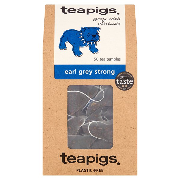 Teapigs Earl Grey Strong Tea Temples 50 x 2.5g (125g) (Pack of 6)