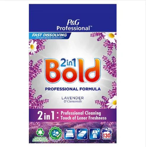 Bold Professional Powder Detergent Lavender & Camomile (120 Washes) - Bulkbuydirect