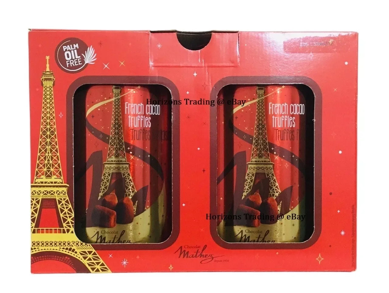 Mathez Cocoa Dusted Truffles, x 500g Tins Bulkbuydirect