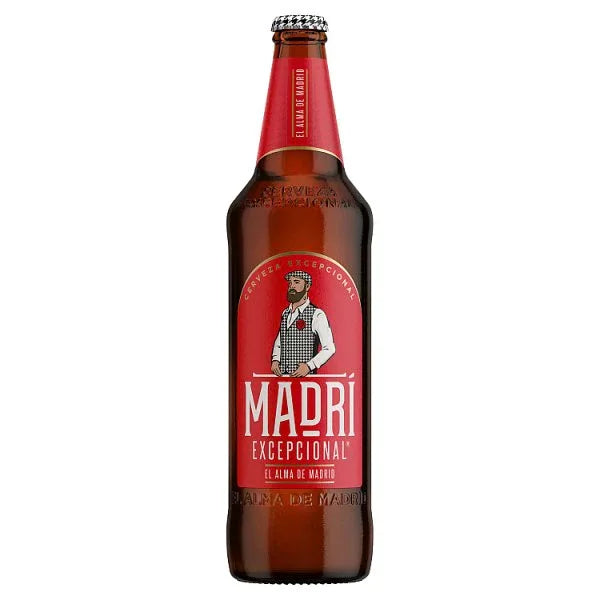 Madri Excepcional Premium Lager Beer 660ml Bottle (Pack of 12) - Bulkbuydirect