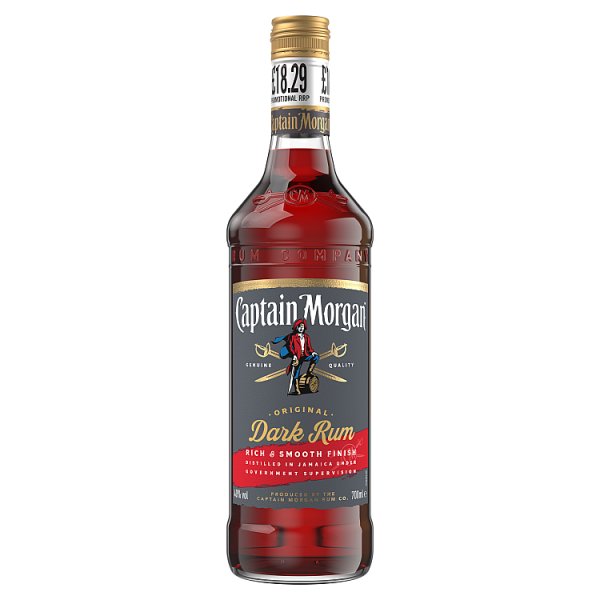 Captain Morgan Dark Rum 40% vol 70cl £18.29 PMP 06x01 (Pack of 1)
