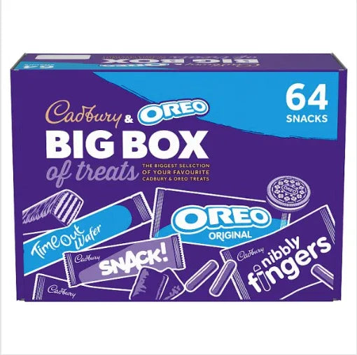 Cadbury & Oreo 64 Big Box of Treats 1790g - Bulkbuydirect