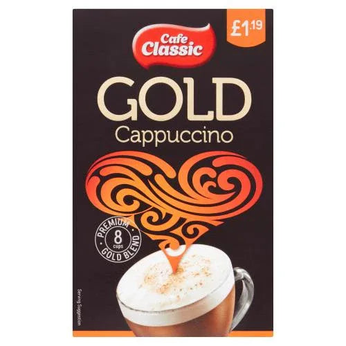 Cafe Classic Gold Cappuccino 8 x 14g (112g) (Pack of 8) - Bulkbuydirect