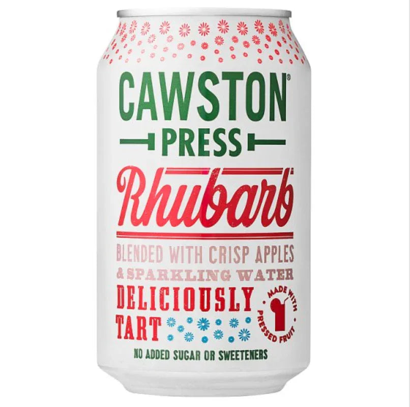 Cawston Press Rhubarb 330ml, Case of 24 - Bulkbuydirect