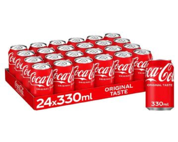 Coca-Cola 330ml Cans (Case of 24) - Bulkbuydirect