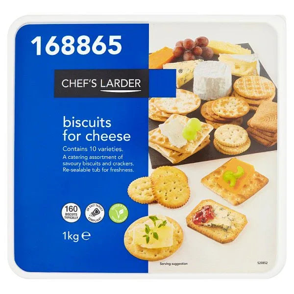 Chef's Larder Biscuits for Cheese 1kg (Pack of 6) - Bulkbuydirect