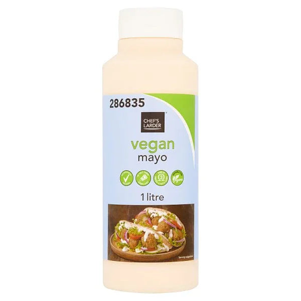 Chef's Larder Vegan Mayo 1 Litre (Pack of 6) - Bulkbuydirect