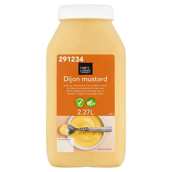 Chef's Larder Dijon Mustard 2.27 L (Pack of 2) - Bulkbuydirect