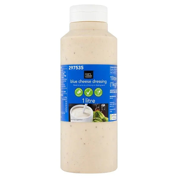 Chef's Larder Blue Cheese Dressing 1 Litre (Pack of 6) - Bulkbuydirect