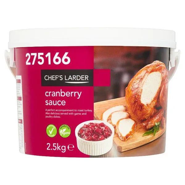 Chef's Larder Cranberry Sauce 2.5kg (Pack of 1) - Bulkbuydirect