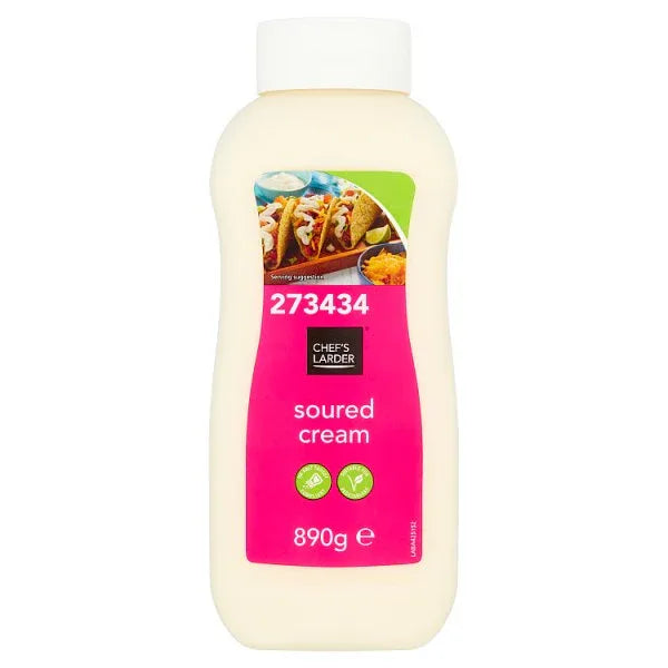 Chef's Larder Soured Cream 890g (Pack of 6) - Bulkbuydirect