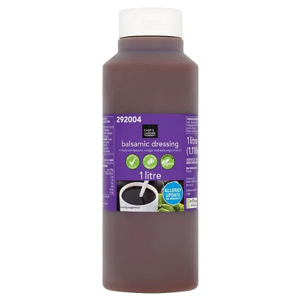 Chef's Larder Balsamic Dressing 1 litre (Pack of 1) - Bulkbuydirect