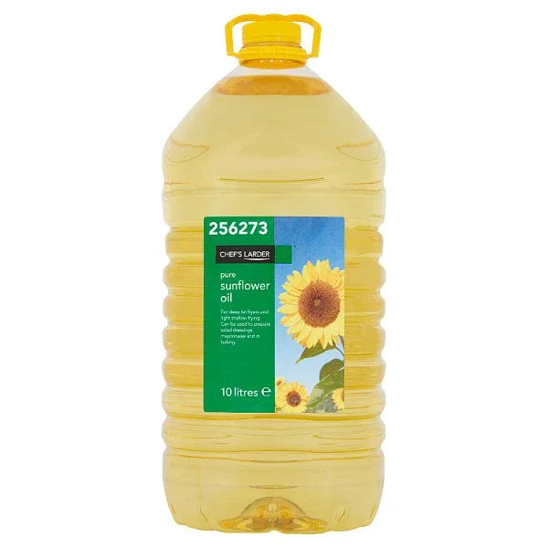 Chef's Larder Pure Sunflower Oil 10 Litres (Pack of 1) - Bulkbuydirect