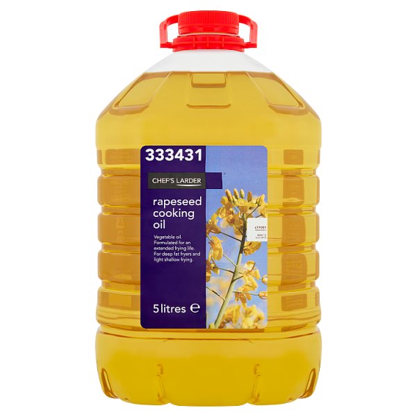 Chef's Larder Rapeseed Cooking Oil 5 Litres (Pack of 1) - Bulkbuydirect