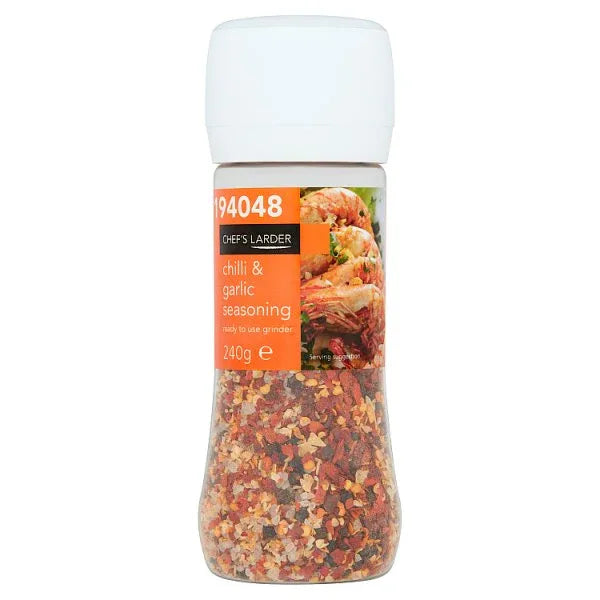 Chef's Larder Chilli & Garlic Seasoning 240g (Pack of 1) - Bulkbuydirect