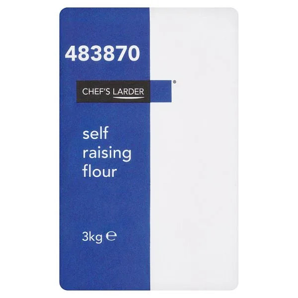 Chef's Larder Self Raising Flour 3kg (Pack of 4) - Bulkbuydirect