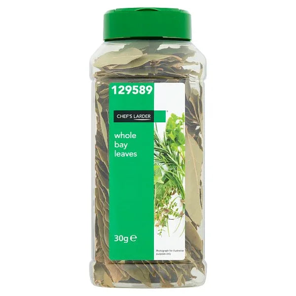 Chef's Larder Whole Bay Leaves 30g (Pack of 6) - Bulkbuydirect