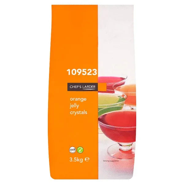 Chef's Larder Orange Jelly Crystals 3.5kg (Pack of 1) - Bulkbuydirect