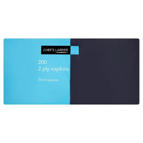 Chef's Larder 200 2 Ply Napkins 33cm Square (Pack of 10) - Bulkbuydirect