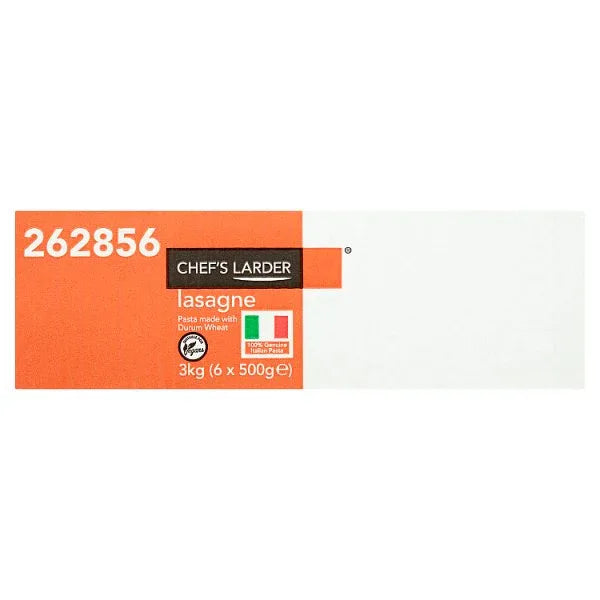 Chef's Larder Lasagne 6 x 500g (3kg) (Pack of 1) - Bulkbuydirect