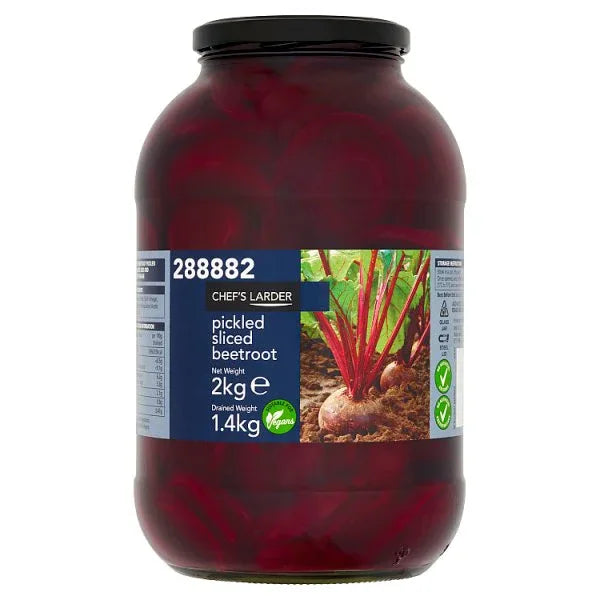 Chef's Larder Pickled Sliced Beetroot 2kg (Pack of 6) - Bulkbuydirect