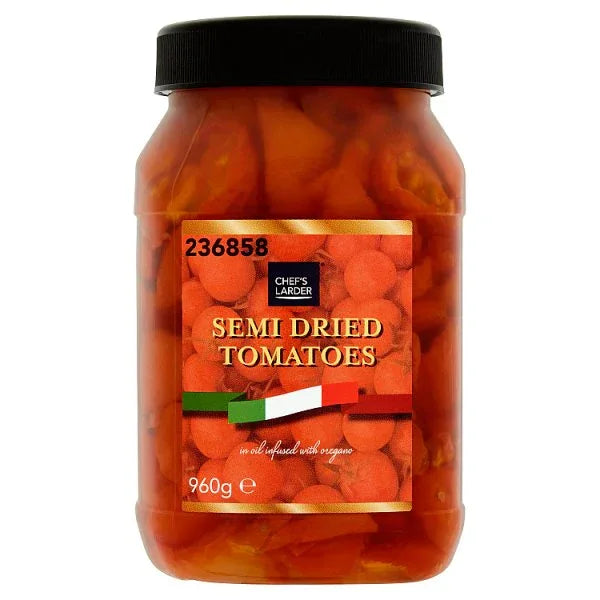 Chef's Larder Semi Dried Tomatoes in Oil 960g (Pack of 6) - Bulkbuydirect