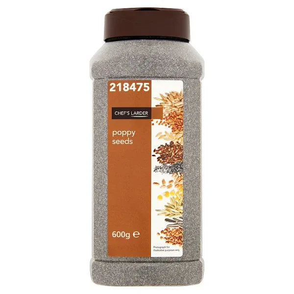 Chef's Larder Poppy Seeds 600g (Pack of 6) - Bulkbuydirect