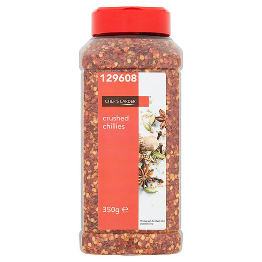 Chef's Larder Crushed Chillies 350g (Pack of 1) - Bulkbuydirect