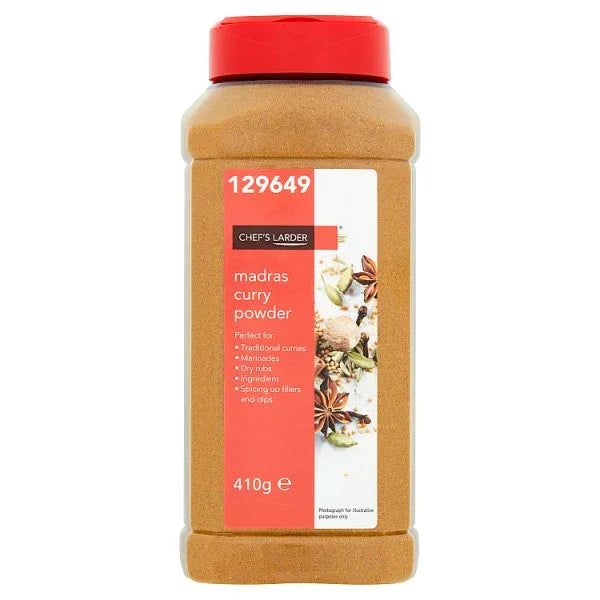 Chef's Larder Madras Curry Powder 410g (Pack of 6) - Bulkbuydirect