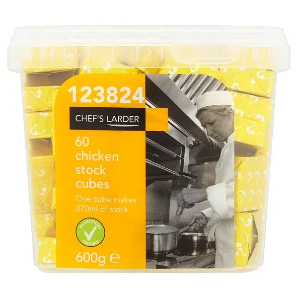 Chef's Larder 60 Chicken Stock Cubes 600g (Pack of 1) - Bulkbuydirect