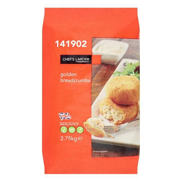 Chef's Larder Golden Breadcrumbs 2.75kg (Pack of 1) - Bulkbuydirect