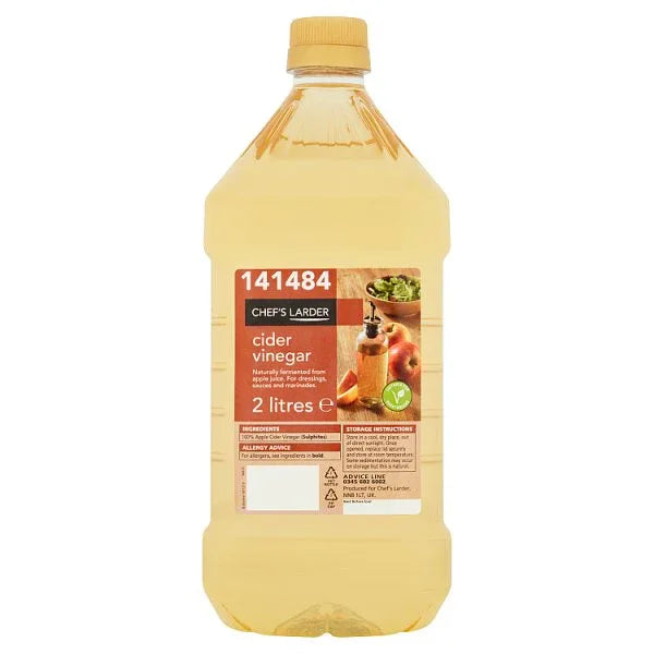 Chef's Larder Cider Vinegar 2 Litres (Pack of 6) - Bulkbuydirect