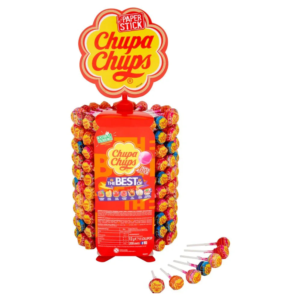 Chupa Chups Wheel - The Best of Lollipops 200 x 12g - Bulkbuydirect