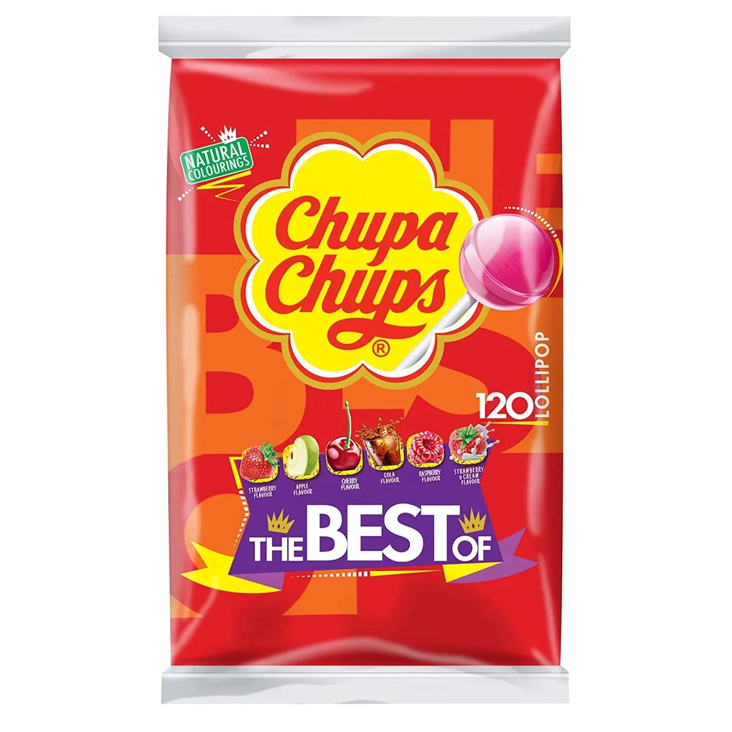 Chupa Chups "The Best Of" Lollipops 120: A Colourful Symphony of Sweet Delights - Bulkbuydirect
