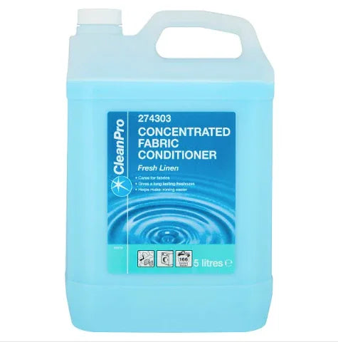 CleanPro Fresh Linen Concentrated Fabric Conditioner 5 Litres (Case of 3) - Bulkbuydirect